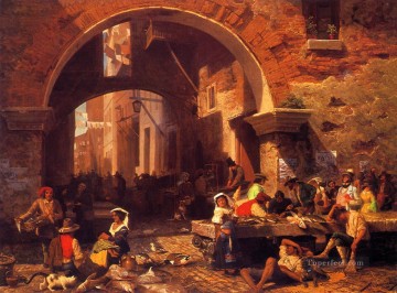 The Portico of Octavia luminism Albert Bierstadt Oil Paintings
